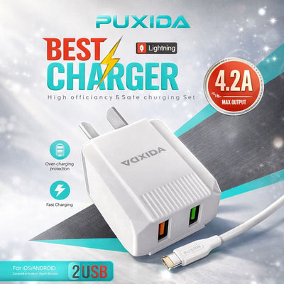 BEST CHARGER IPHONE 4.2A PUXIDA DK-45
