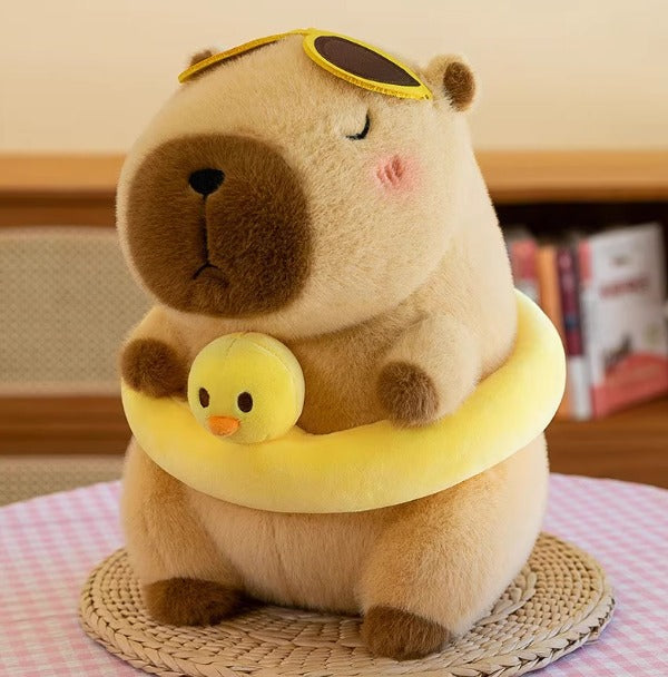 PELUCHE ANILLO DE NATACION CAPYBARA 30CM 1389-13