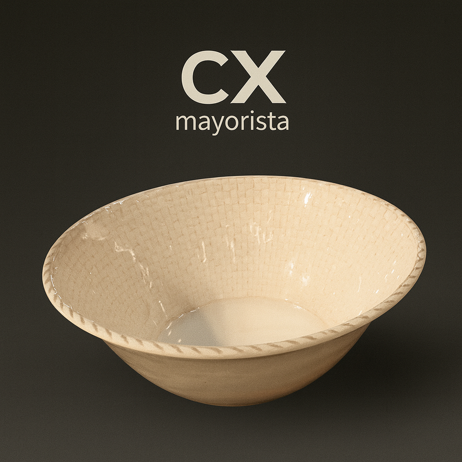 ENSALAD 10,5’’ CREMA CUADRILLE 153-19092