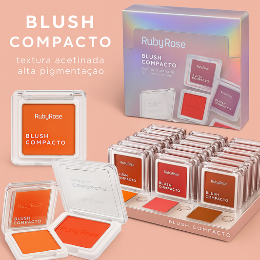 RUBY ROSE BLUSH COMPACTO TEXT/ACETI HB-861