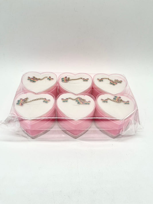 ARITOS Y COLLAR X12 CAJA CORAZON CHICO AF-12086