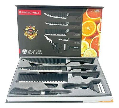 KUNZHISHENG DAILY USE SHARP KNIVES 6XPCS 25582