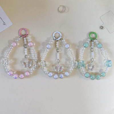 LLAVERO COLGANTE MARIPOSA CON PERLAS WA-24
