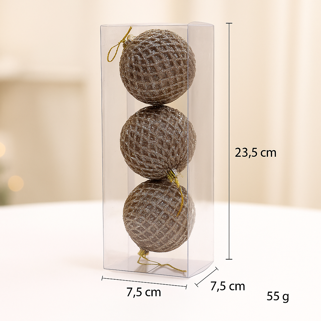 PELOTA X3 DECO NAVIDAD JBL-AD1268