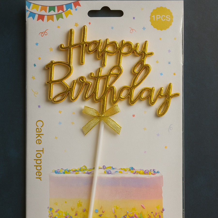 CAKE TOPPER HAPPY BIRTHDAY CX-7