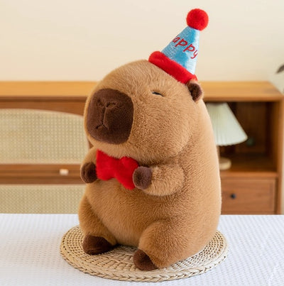 PELUCHE CAPYBARA FELIZ CUMPLEANO 30CM 1389-11
