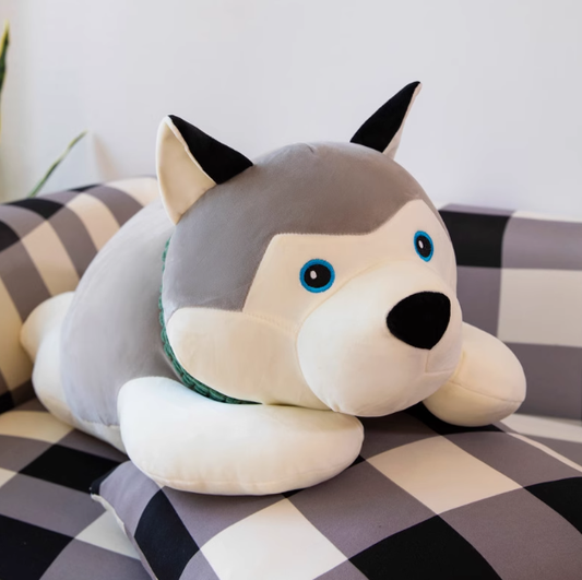 MUNECO PERRO HUSKY ACOSTADO BOC ABA TY35 STF-014