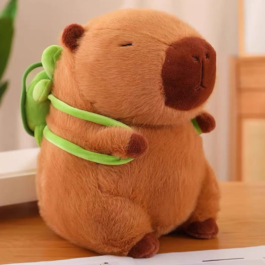 PELUCHE CAPYBARA C/TORTUGA 40CM 1389-2