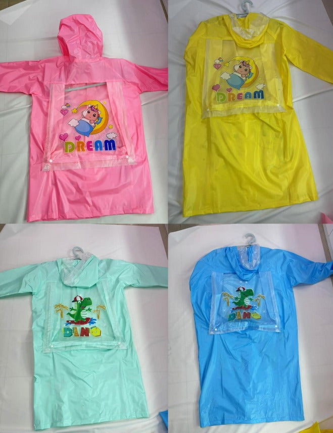 CHILDRENS RAIN COAT DINOSAUR 3198