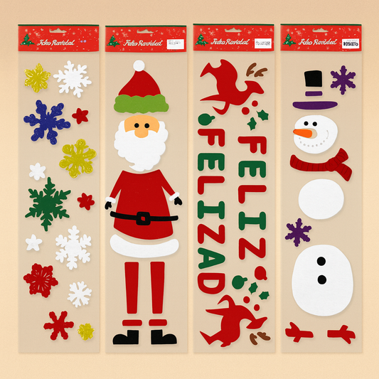 PEGATINAS DE CRISTAL NAVIDENAS WGS-5179