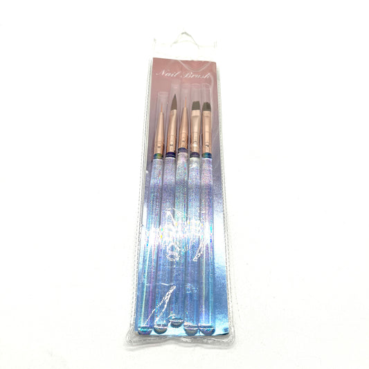 SET X5 ACRILICO LINER Y GEL NAIL BRUSH AF-2266