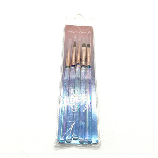 SET X5 ACRILICO LINER Y GEL NAIL BRUSH AF-2266
