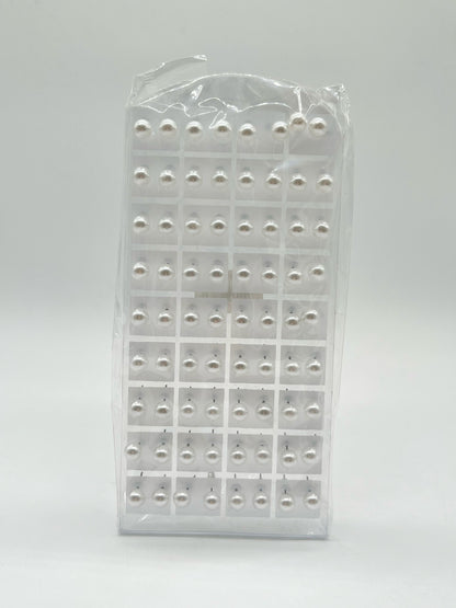 36 PARES DE ARITOS PERLA AF-12127