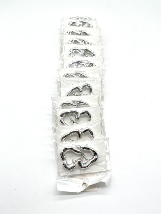 TIRA DE 12 ARITOS FASHION JEWELRY AF-12823 一包