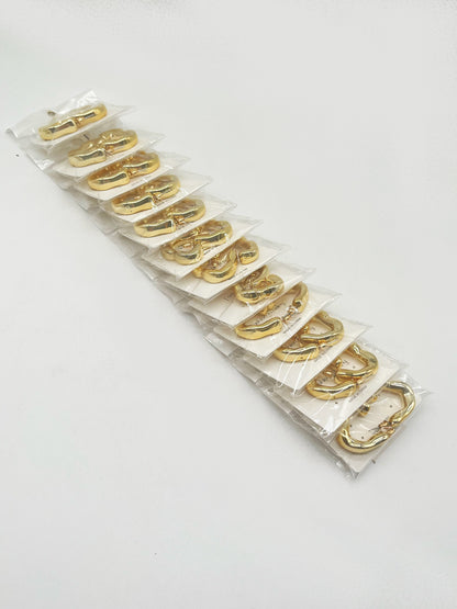 TIRA DE 12 ARITOS FASHION JEWELRY AF-12823 一包