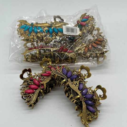 BROCHE ANTIGUO DE ORO AF10276 中型复古夹