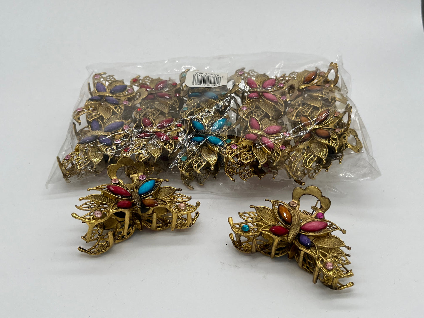 BROCHE ANTIGUO DE ORO AF10276 中型复古夹