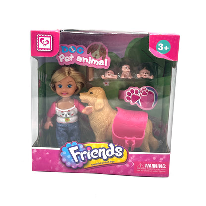 MUNECA CON MASCOTA FRIENDS 22247
