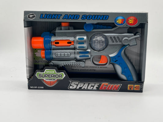 PISTOLA CON LUZ Y SONIDO INFRAROJO 22297