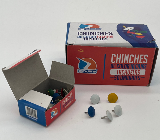 CHINCHES DE COLOR 10CJ 50UN