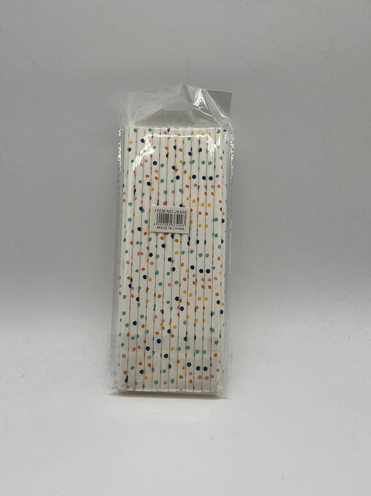 SORBETES DE PAPEL CON DISENO JK402