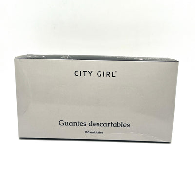 GUANTES CITY GIRL  NEGRO GRIS