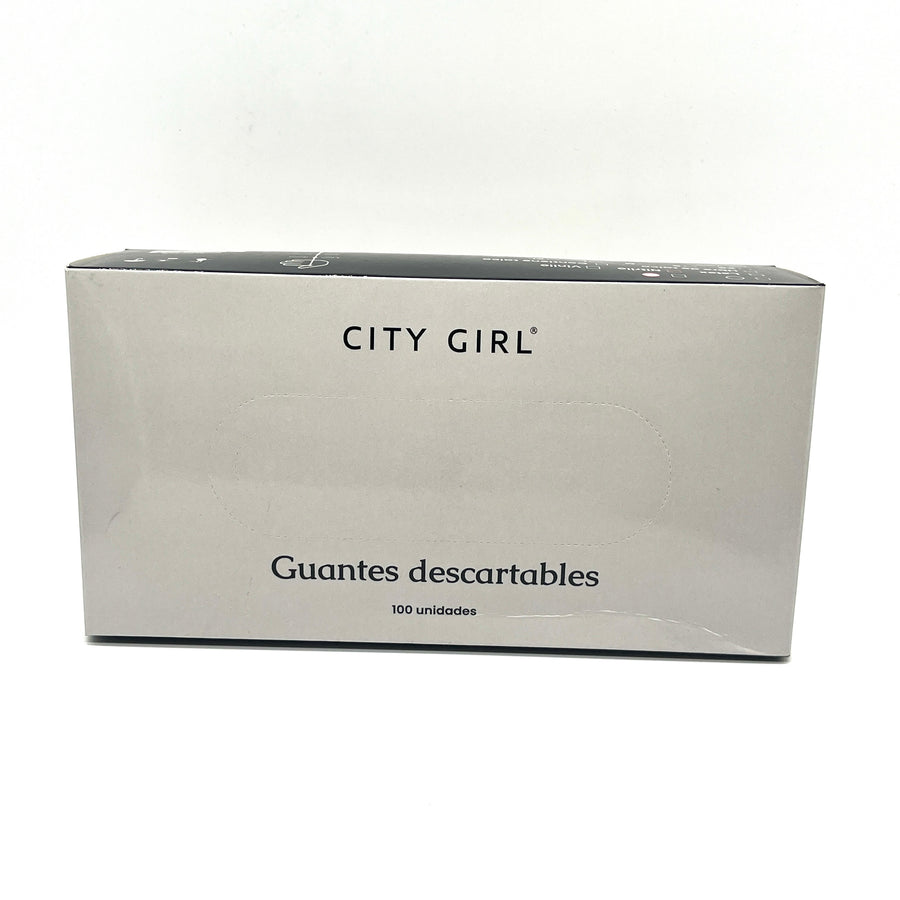 GUANTES CITY GIRL  NEGRO GRIS