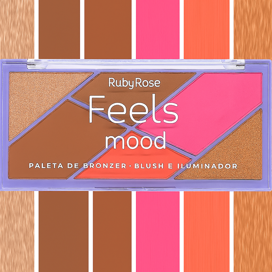 PALETA 3IN1 FEELS MOOD RUBYROSE HB-7528