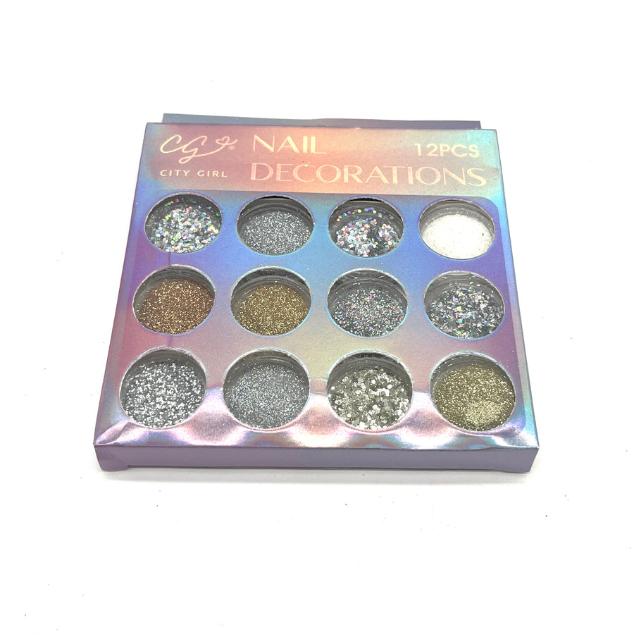 NAIL DECORATION X12 CITY GIRL GO-13717