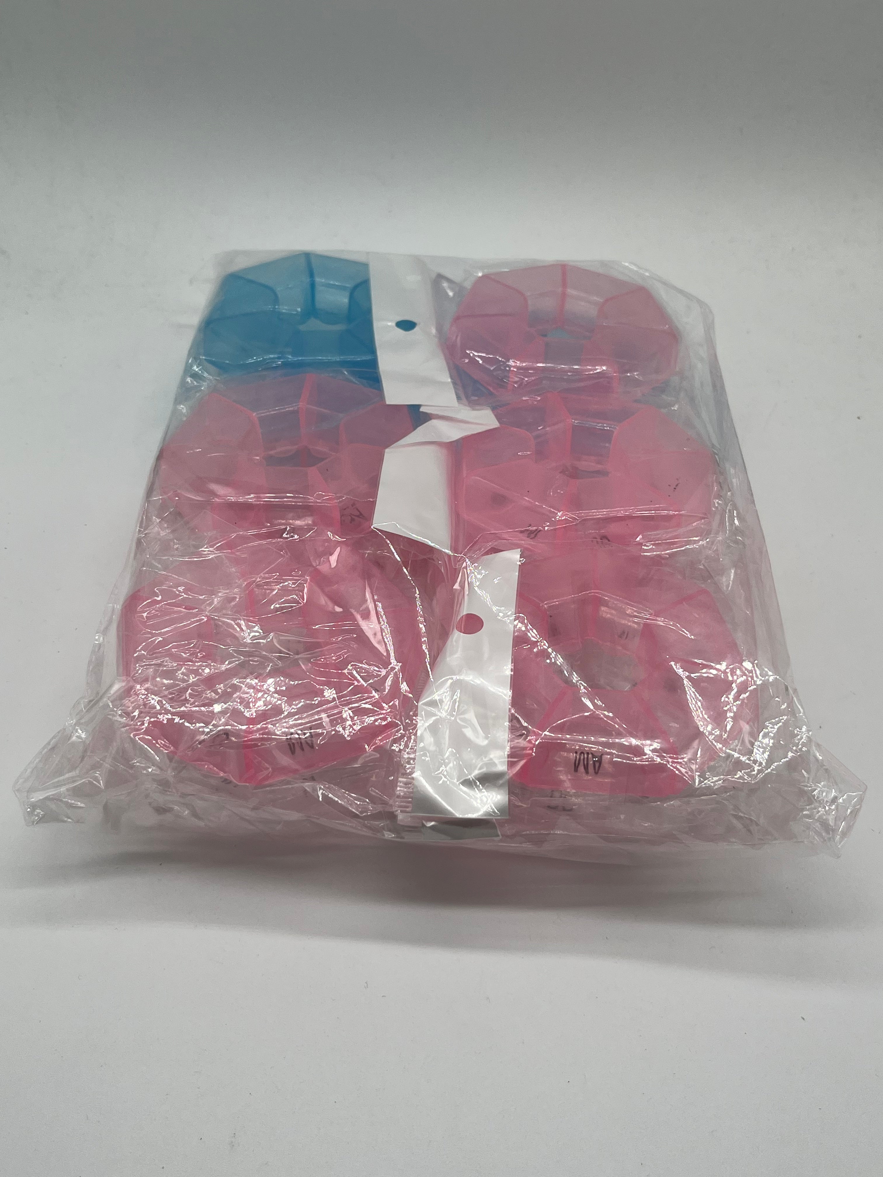 PASTILLERO CIRCULAR TRANSP ROSA AZUL AF-10718