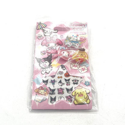 ANILLO X3 CON STICKER KUROMI KD22