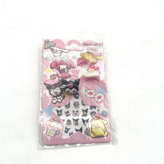 ANILLO X3 CON STICKER KUROMI KD22