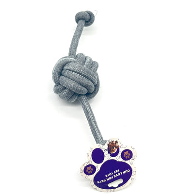MASCOTA JUGUETE SOGA CON PELOTA ALGODON AF13158