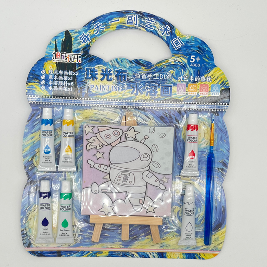 TABLERO DE DIBUJO CON WATER COLOR Y PINCEL KB255