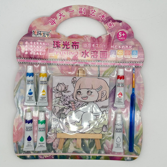 TABLERO DE DIBUJO CON WATER COLOR Y PINCEL KB255