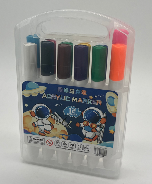 ACRYLIC MARKER 12COLOR KB148