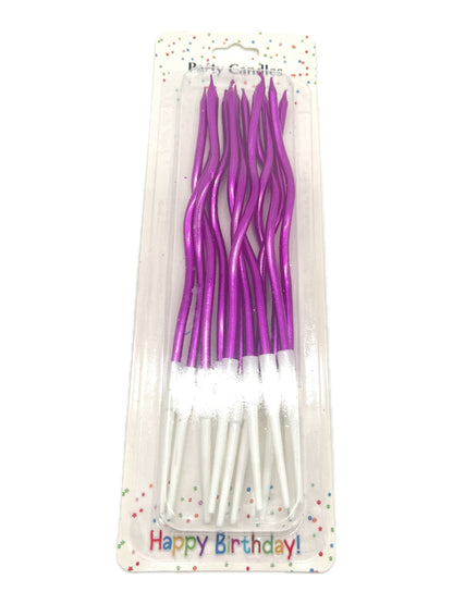 VELAS DE CUMPLE.CON DISENO CURVO X12 JK224/416