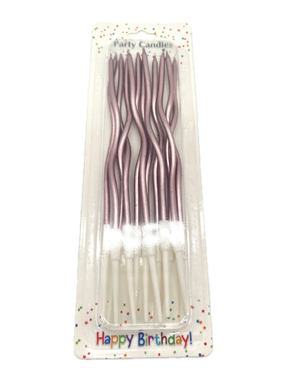 VELAS DE CUMPLE.CON DISENO CURVO X12 JK224/416