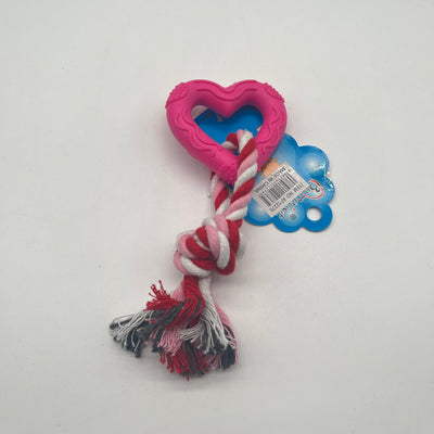 MORDILLO CORAZON CON SOGA MASCOTA AF12276
