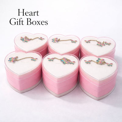 ARITOS Y COLLAR X12 CAJA CORAZON CHICO AF-12086