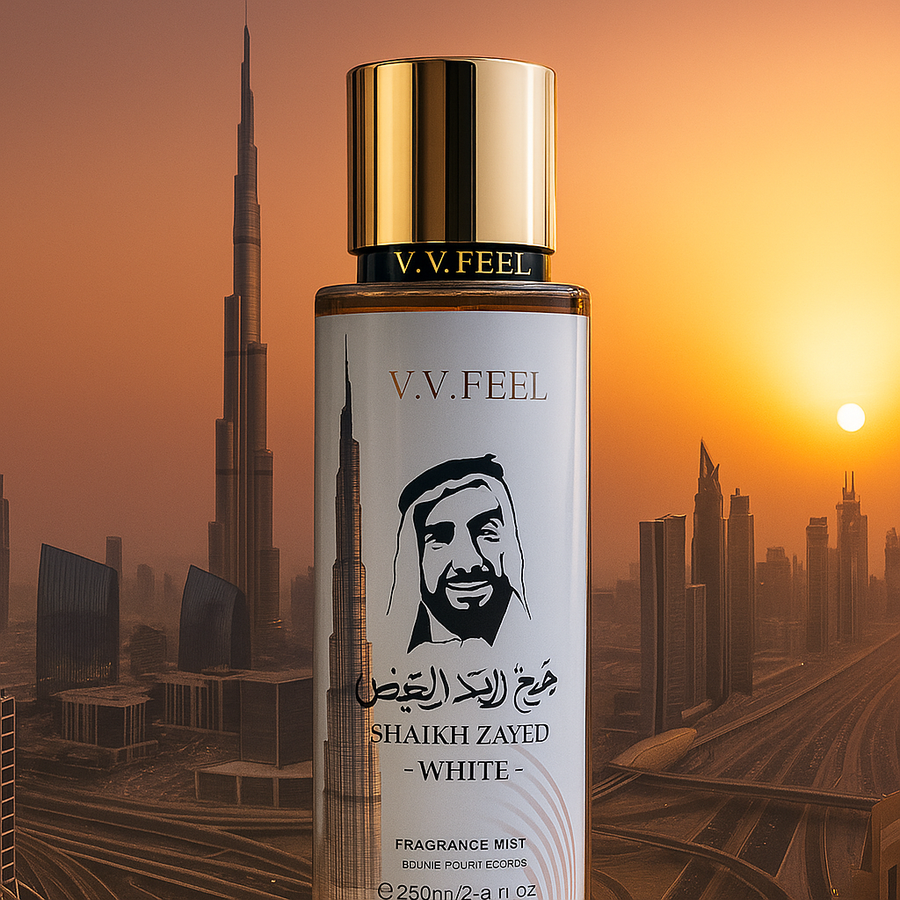 ARABE SHAIKH ZAYED WHITE V.VFEEL 250ML VF25-7 BODY SPLASH PERFUME