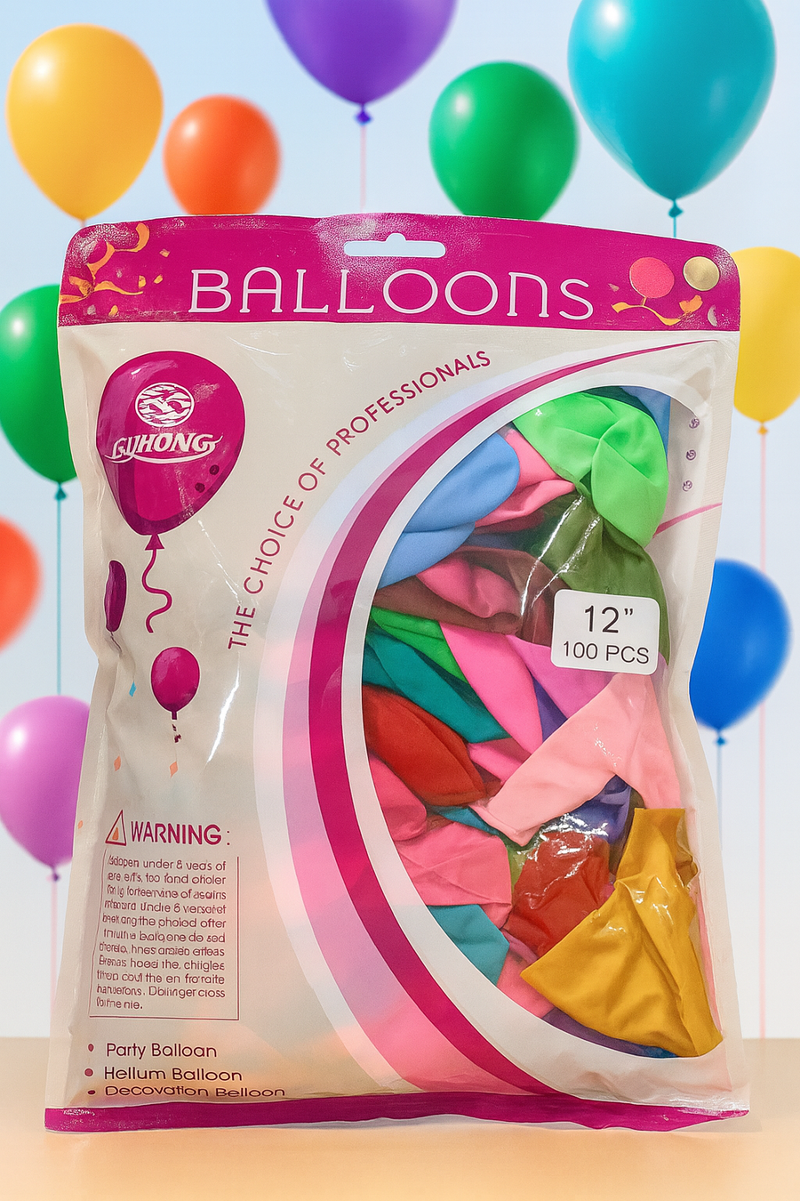 GLOBOS MATE DE 12" 100P 1632-1