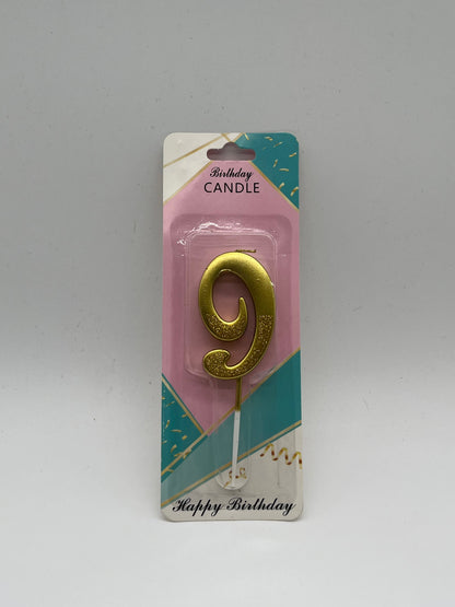 VELAS COMPLE.DE NUMERO ORO JK409