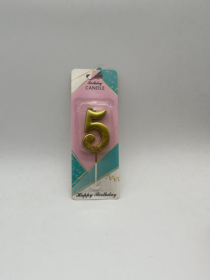 VELAS COMPLE.DE NUMERO ORO JK409
