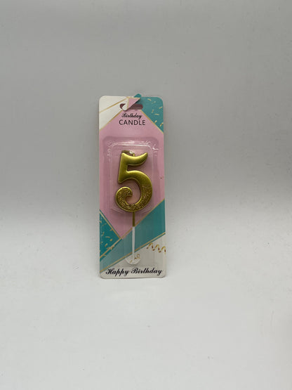 VELAS COMPLE.DE NUMERO ORO JK409