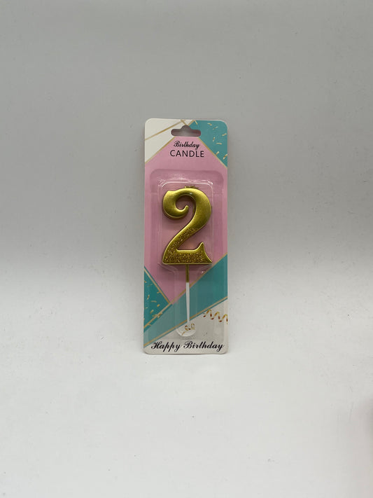 VELAS COMPLE.DE NUMERO ORO JK409