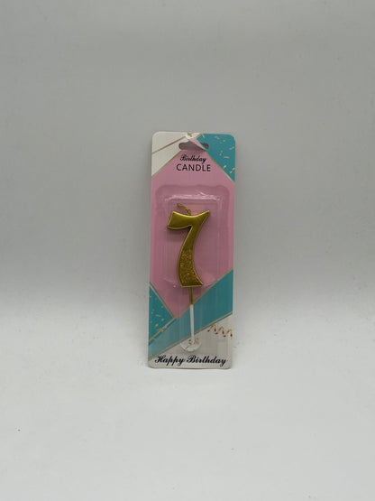 VELAS COMPLE.DE NUMERO ORO JK409