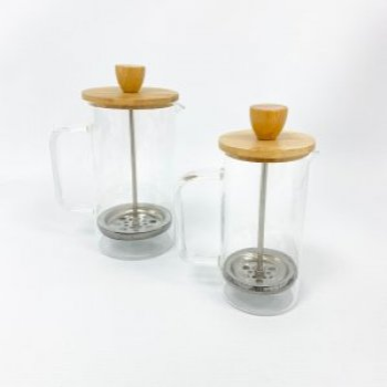 CAFETERA VID C/TAPA BAMBOO 600ML C4352