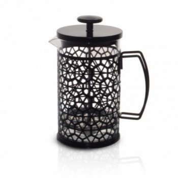 CAFETERA VIDRIO CON VISOR NGR HEXAGONOS C5544