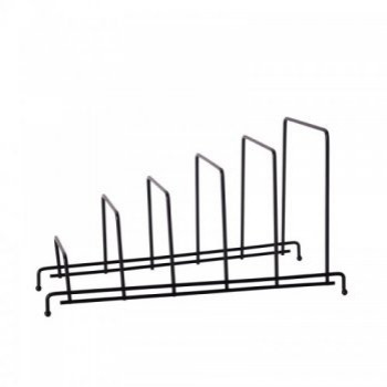 APOYA PLATOS X5 NEGRO 28X12,5X16CM C5651